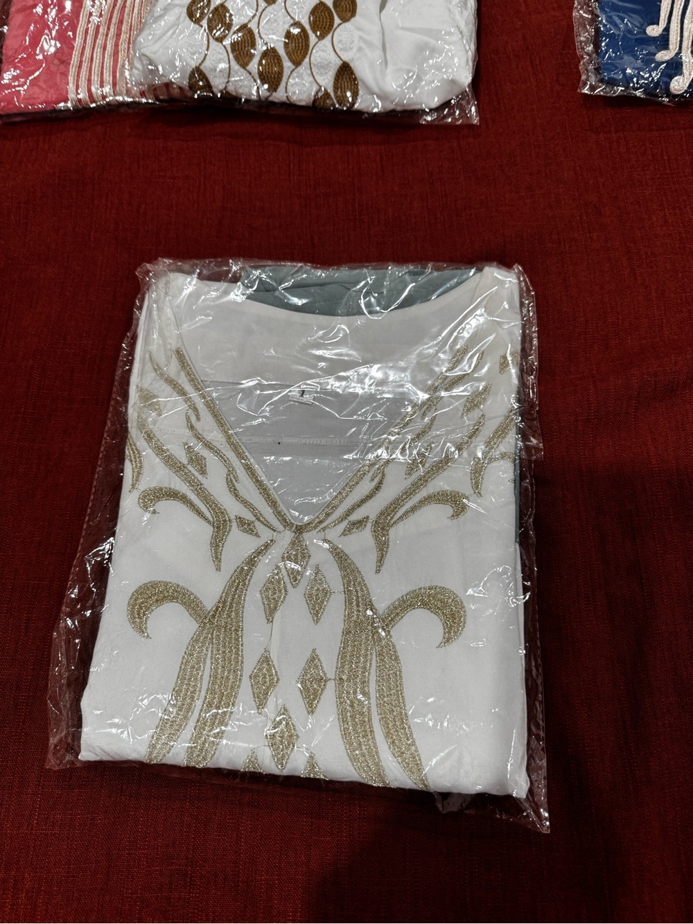 Elegant White Maxi Dress with Gold Embroidery - Women Dresses Maxi